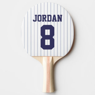 Baseball Jersey with Custom Name and Number Ping Pong Paddle