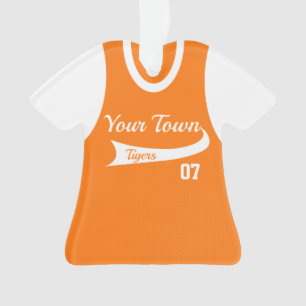 Baseball Jersey with photo Orange Ornament