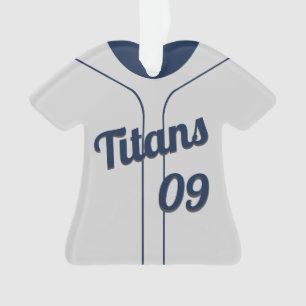 Baseball Jersey with photo Ornament