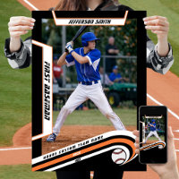 Baseball Keepsakes in Lively Orange Black Custom 