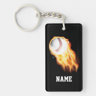 Baseball Keychains with NAME or YEAR and TEAM NAME