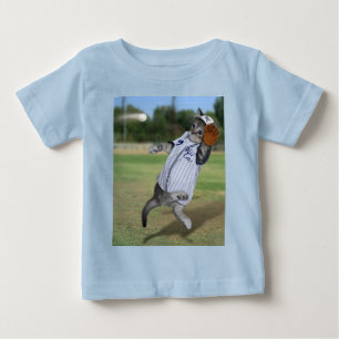 Baseball Kitten Wildcats Baby T-Shirt