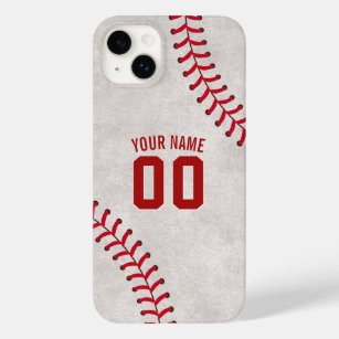 Baseball Lace Sport Theme Custom Name Case-Mate iPhone 14 Plus Case