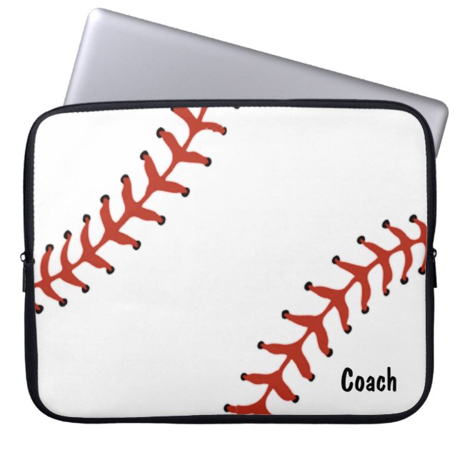 Baseball Laptop Sleeve (Front)