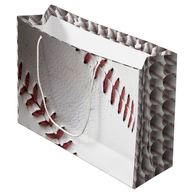 Baseball Large Gift Bag (Front Angled)
