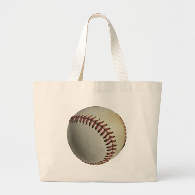Baseball Large Tote Bag (Front)