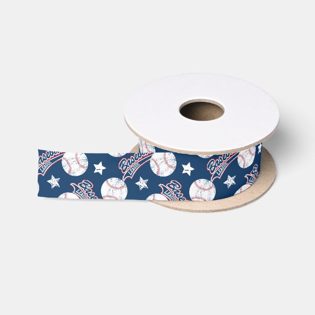 Baseball league satin ribbon (Spool)