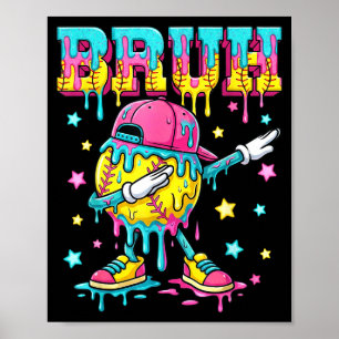 Baseball life style apparel youth drip baseball poster