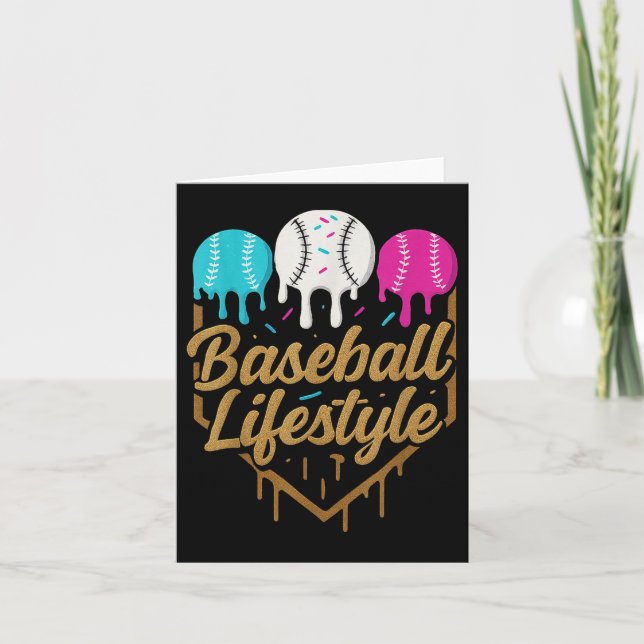 Baseball Lifestyle 101 Apparel Youth Baseball Drip Card (Front)