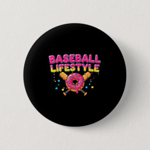 Baseball Lifestyle 101 Apparel Youth Drip Baseball 2 Inch Round Button