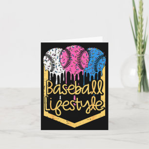 Baseball Lifestyle Ball Sprinkles Drip Boys Kids M Card