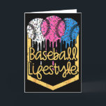 Baseball Lifestyle Ball Sprinkles Drip Boys Kids M Card<br><div class="desc">Baseball Lifestyle Ball Sprinkles Drip Boys Kids Men Teen</div>