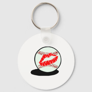 Baseball Lips Keychain
