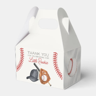Baseball Little Rookie Home Run Birthday Party Favor Box