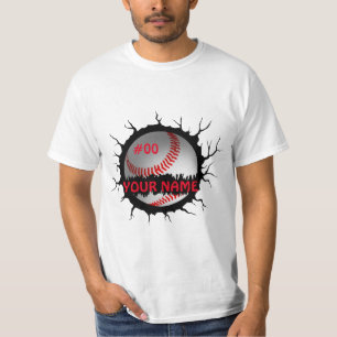 Baseball Logo, Baseball Custom Name, Baseball Gift T-Shirt