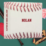 Baseball Look Personalized Binder<br><div class="desc">Head off to school, work or practice with this Binder that makes your Baseball Fantasy come true. Customize with a name or team name, or add text to the spine.</div>