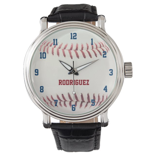 Baseball Look Personalized Watch (Front)