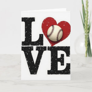 Baseball Love Minimalist Card