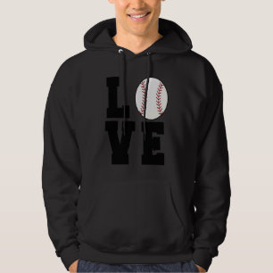 Baseball Love Mom Dad Coach Player Athlete Sport Hoodie