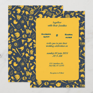 Baseball love sports Theme Wedding Invitations