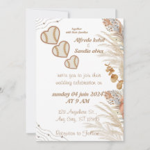 Baseball love sports Theme Wedding Invitations