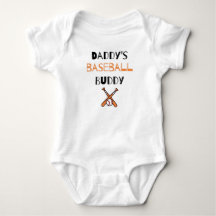 Baseball Lover Saying: Daddy's Baseball Buddy