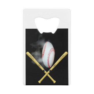 baseball lovers credit card bottle opener