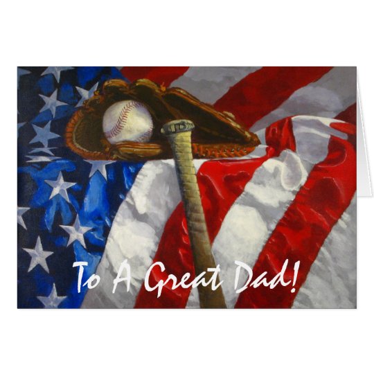 Baseball Lovin' Happy Father's Day Card