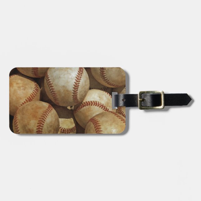 Baseball Luggage Tag (Front Horizontal)