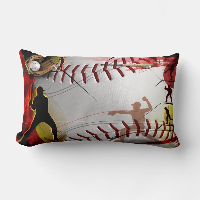 Baseball Lumbar Pillow (Front)