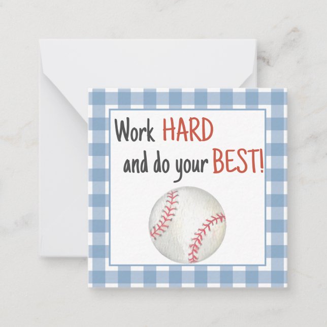 Baseball Lunchbox Note Cards (Front)