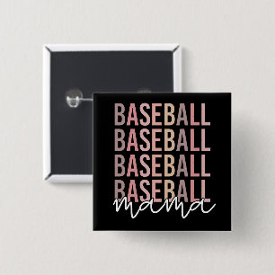 Baseball Mama   Baseball Mom Gifts 2 Inch Square Button