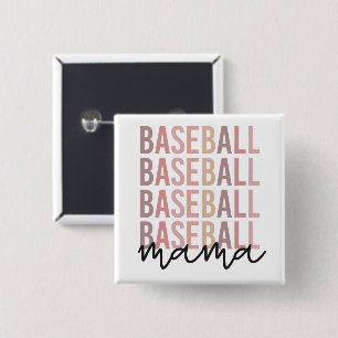 Baseball Mama   Baseball Mom Gifts 2 Inch Square Button