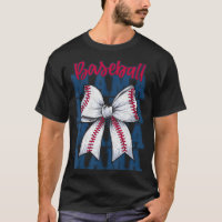 Baseball Mama Coquette Bow Game Day Baseball Mom M