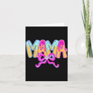 Baseball mama drip ice cream baseball mom mother's card
