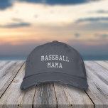 Baseball Mama Embroidered Hat<br><div class="desc">Celebrate your baseball mom era with this cute design featuring "baseball mama" in white embroidered lettering. Makes a great dugout mom gift or fundraiser item!</div>