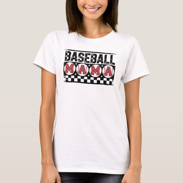 BASEBALL MAMA T-SHIRT DESIGN (Devant)
