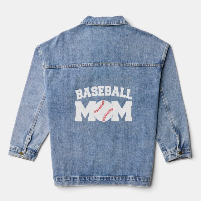 Baseball Maman drôle et mignonne (Verso)