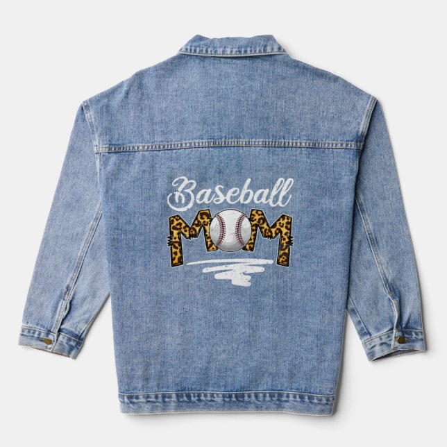 Baseball Maman Leopard Fête des Mères Maman Vie Me (Verso)