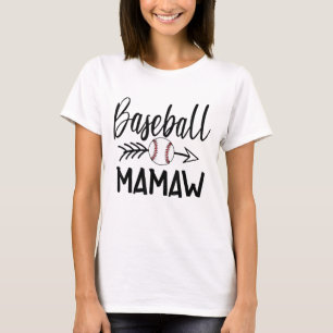 Baseball Mamaw Cute Arrow Father's Mother's Xmas D T-Shirt
