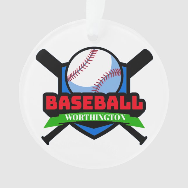 Baseball Medal Ornament (Front)