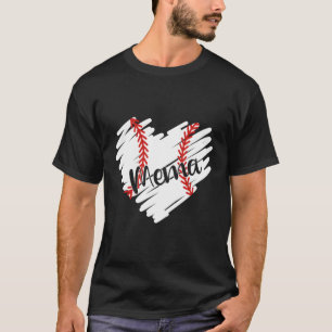 Baseball Mema He Ball Proud Mema Mother'S Day T-Shirt