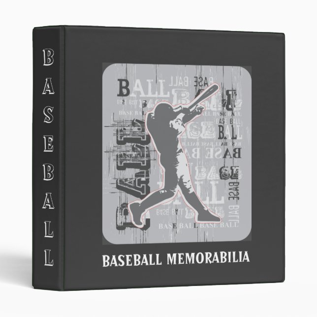 Baseball Memorabilia Binder (Front/Spine)