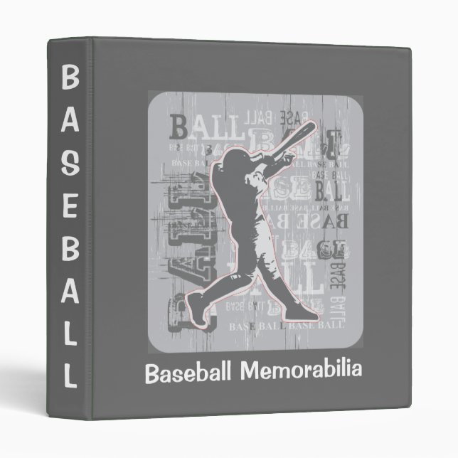 Baseball Memorabilia Binder (Front/Spine)