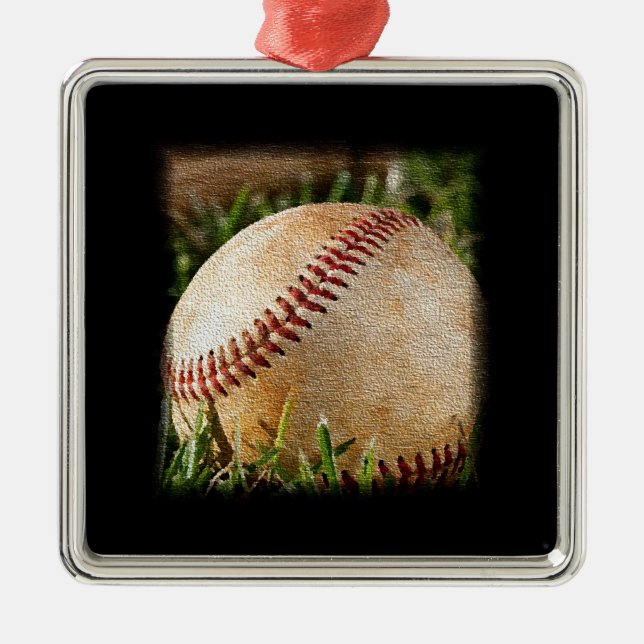 Baseball Metal Ornament (Front)