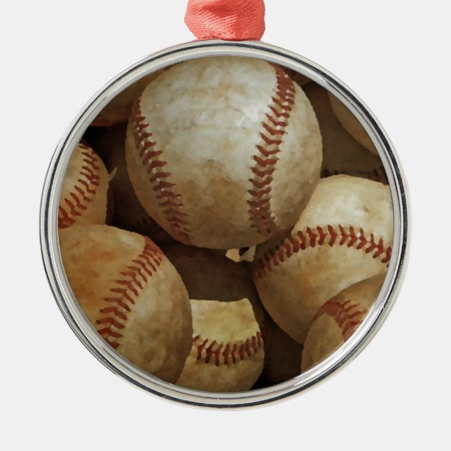 Baseball Metal Ornament (Front)