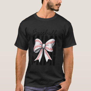 Baseball Mimi Coquette Bow Baseball Lover Game Day T-Shirt