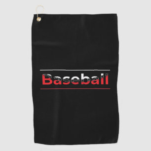 Baseball - Minimalist Art Geometric Arch Golf Towel