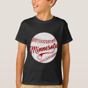 Baseball Minnesota Team Love Baseball National Pas T-Shirt