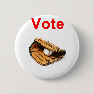 Baseball mitt romney 2012 2 inch round button